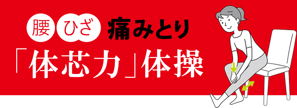 腰・ひざ 痛みとり「体芯力」体操